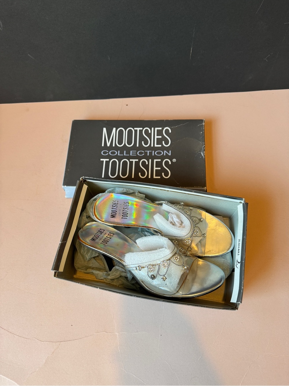 Mootsies Tootsies Silver Holographic Girls' Dress Sandals